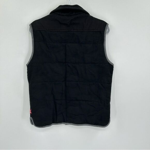 Howe No 65 Creative Workforce Utility Zip Up Black Camo Vest Medium - Picture 2 of 8